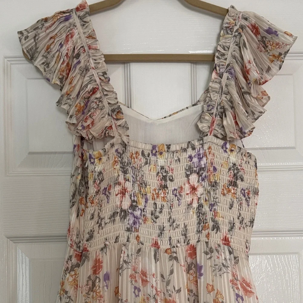 Floral Ruffle Midi Dress - Picture 3 of 5
